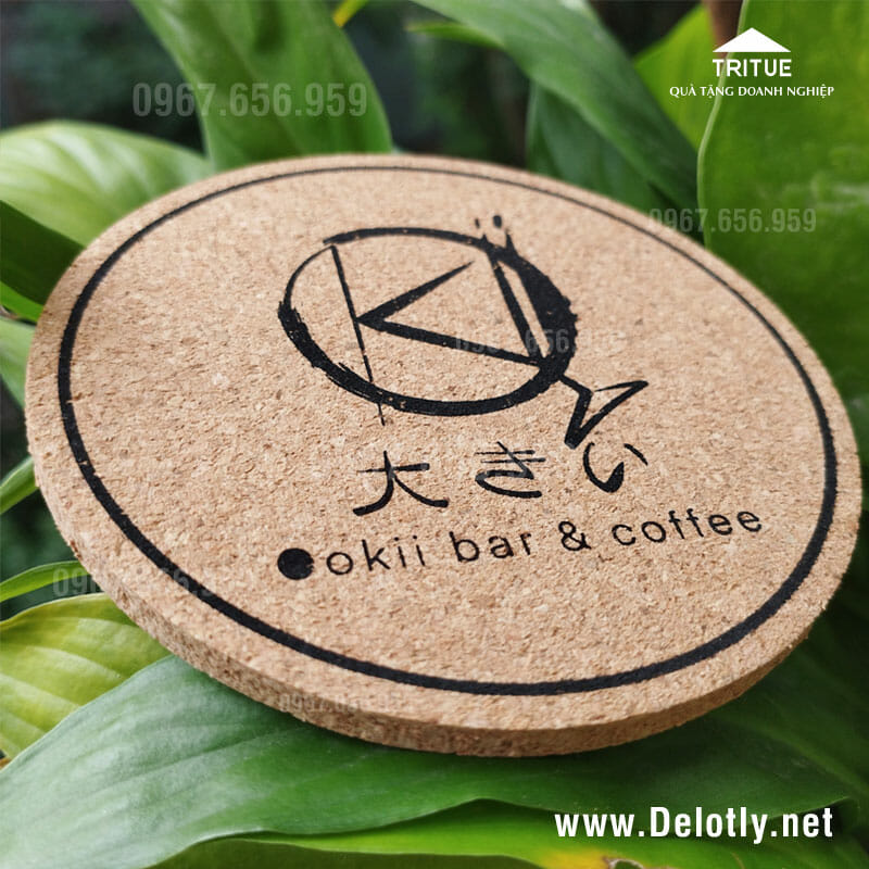Địa chỉ cung cấp miếng lót ly gỗ ép cho okii bar & coffee