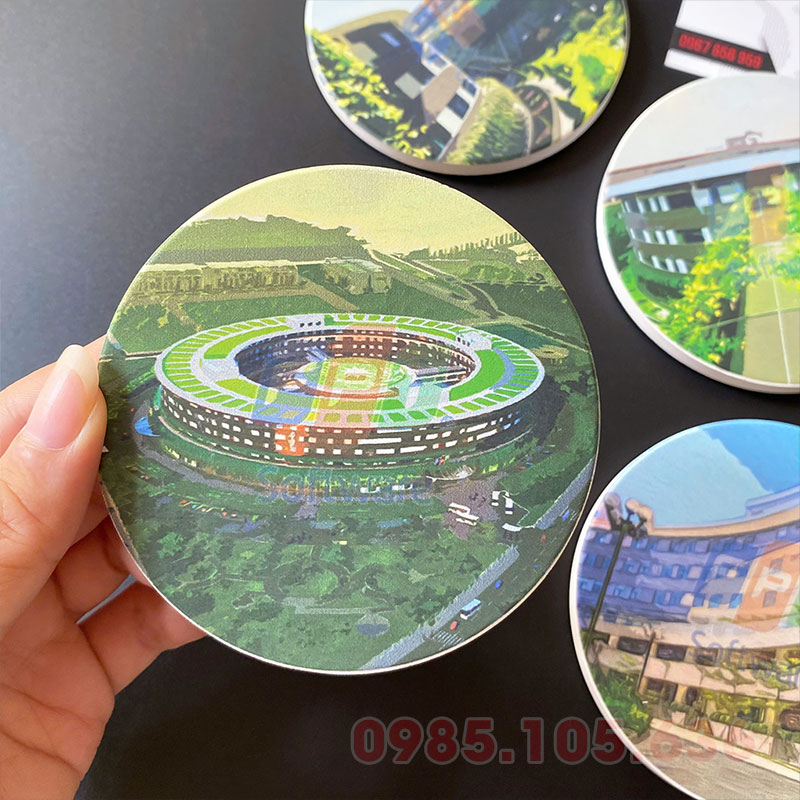 in ảnh trên lót ly gốm sứ lgo02